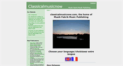 Desktop Screenshot of classicalmusicnow.com